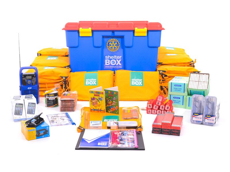 ShelterBox School Box with a vast array of supplies