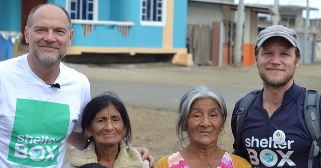 Les Stroud in Ecuador with ShelterBox