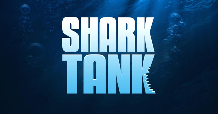 Shark Tank Logo with bite taken out of 'k'