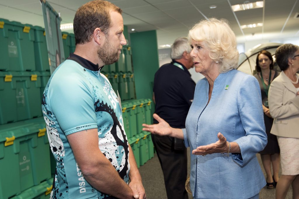 HRH - Meeting fundraising cyclist Tim Bridgman