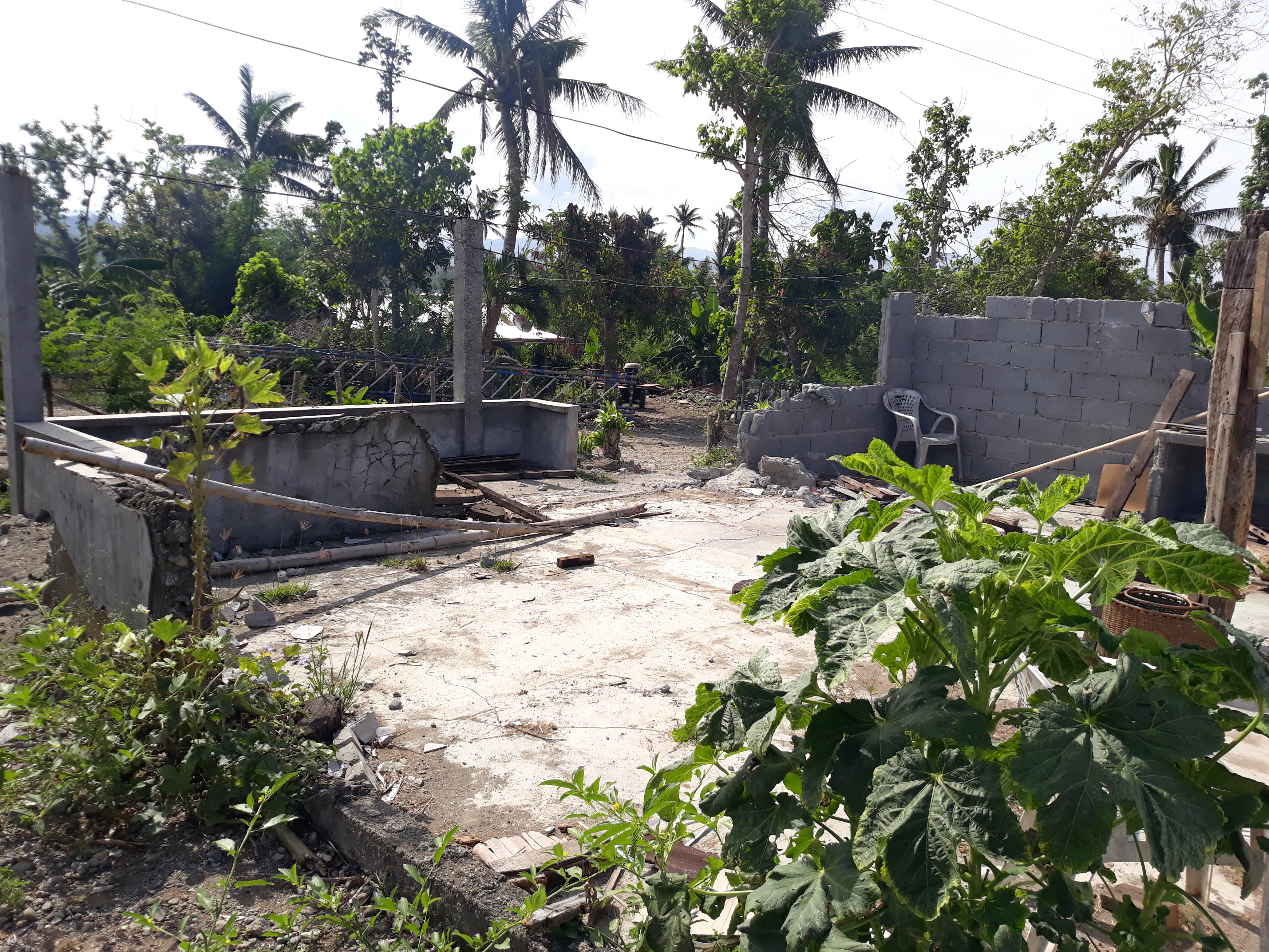 SB_Philippines_Ricardo_CaseStudy_2018_02 Only the floor of Ricardo's home remained after the typhoon hit