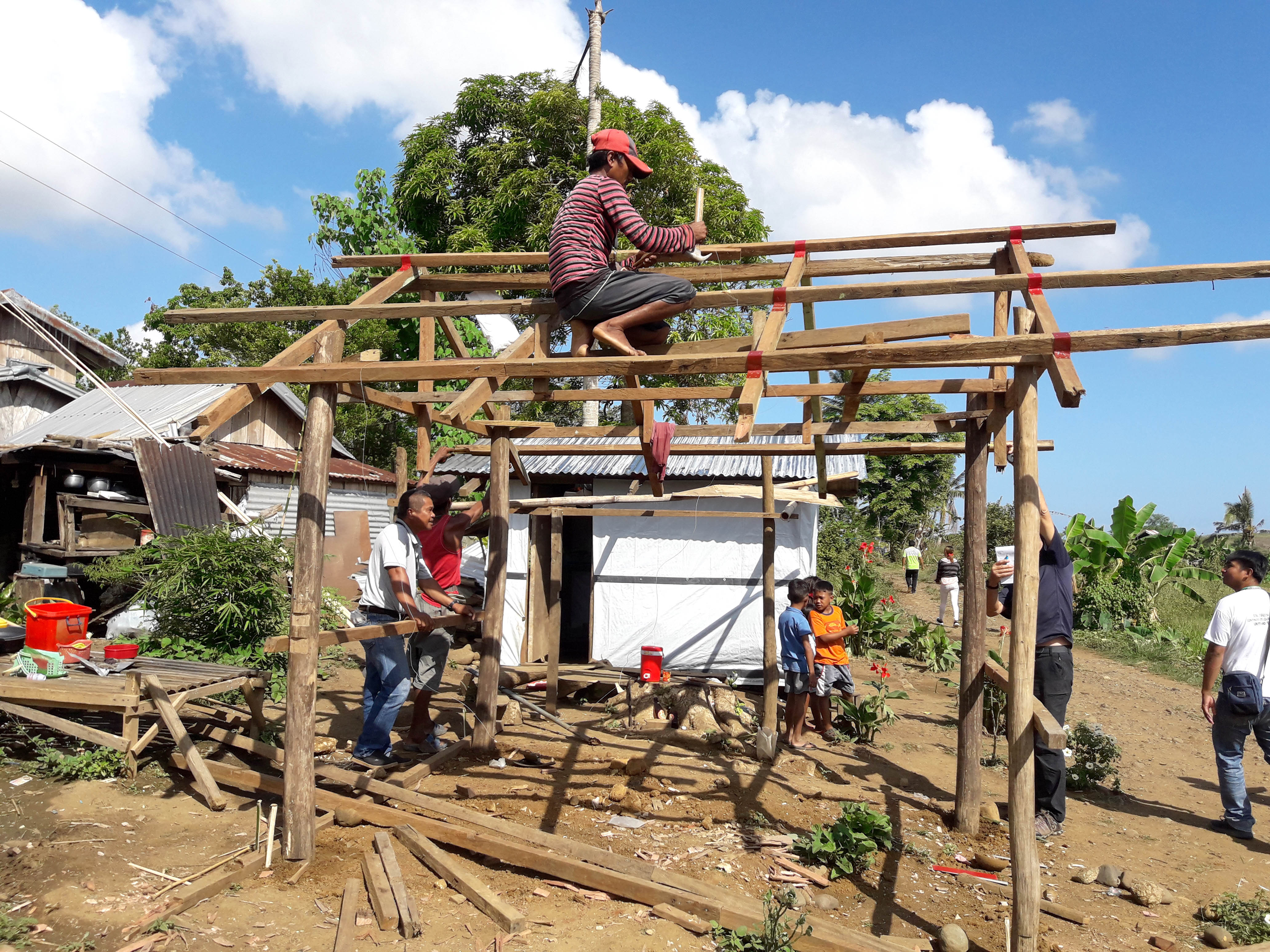 Building a brand new house starting with the frame