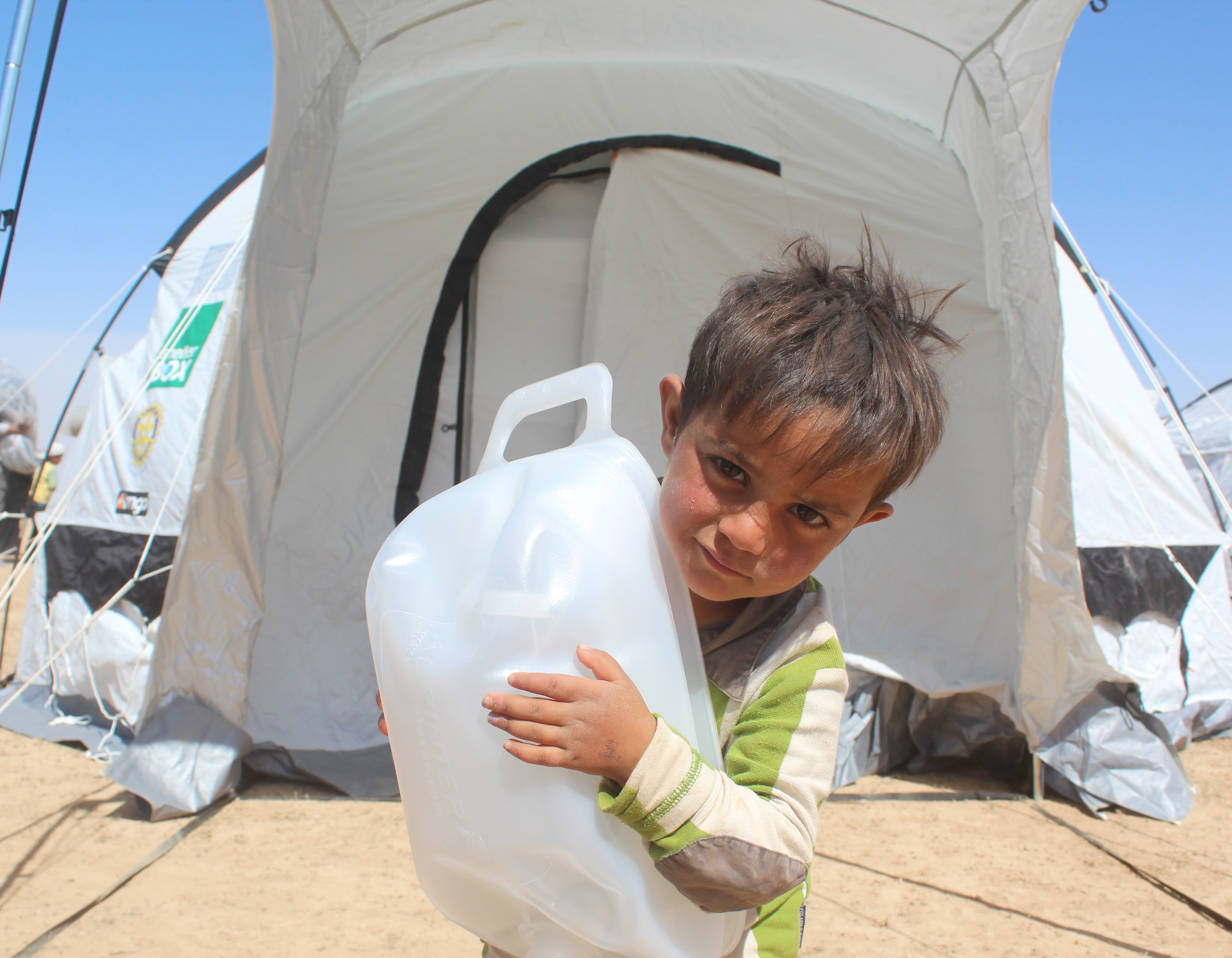 Child with Water filter