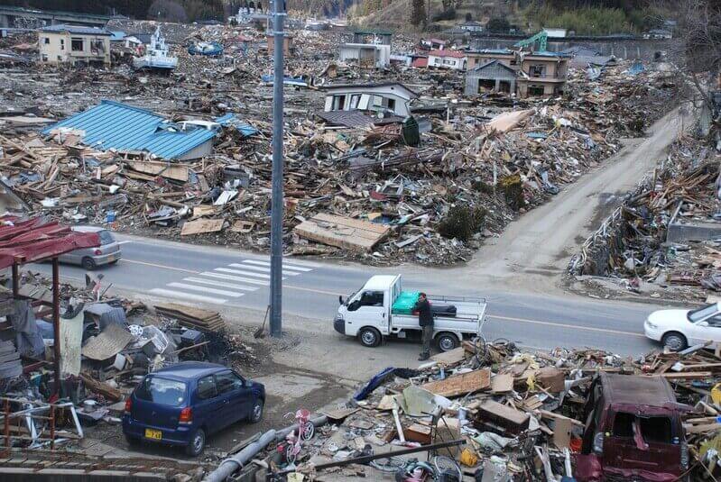 Roads cleared, but rubble everywhere else