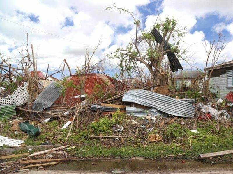 Destruction in Barbuda