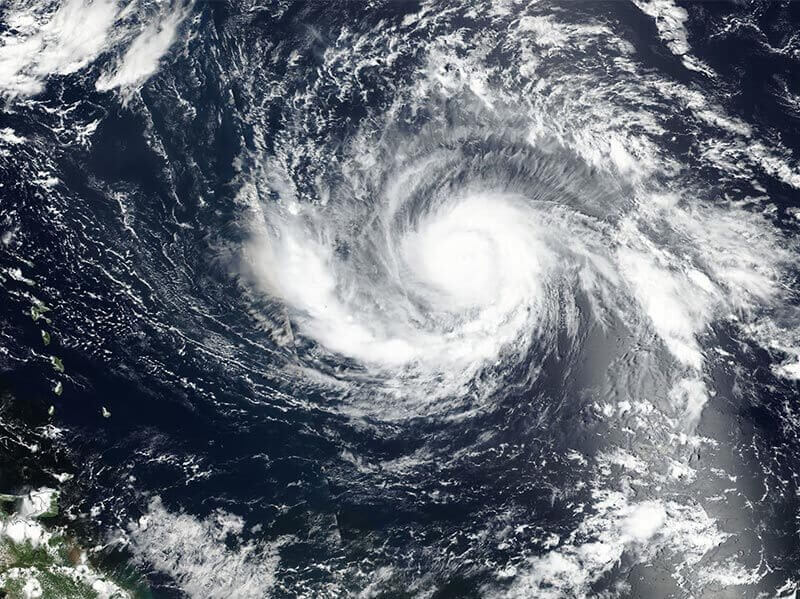 Hurricane from space