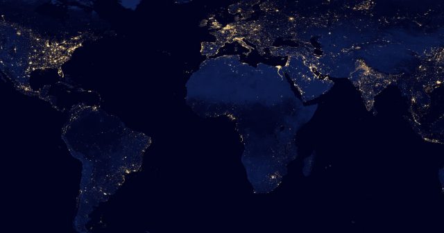 Bright lights of the world from space