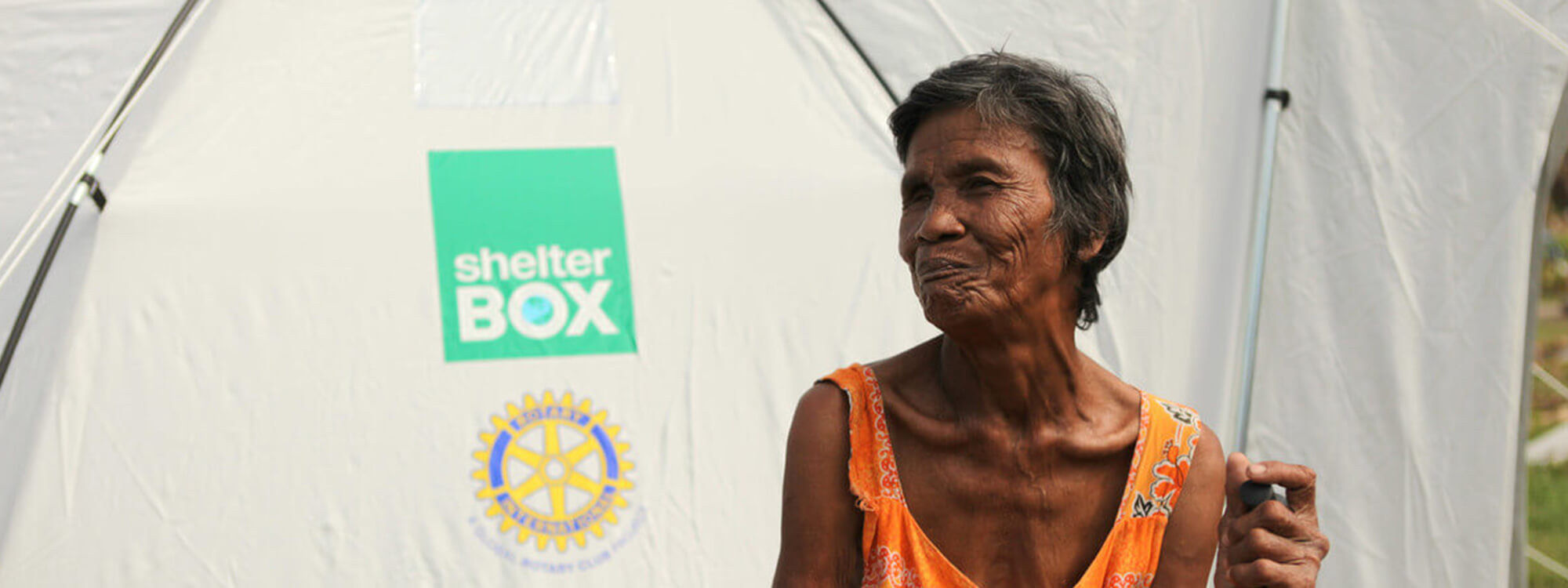 Women in front of Tent Philippines