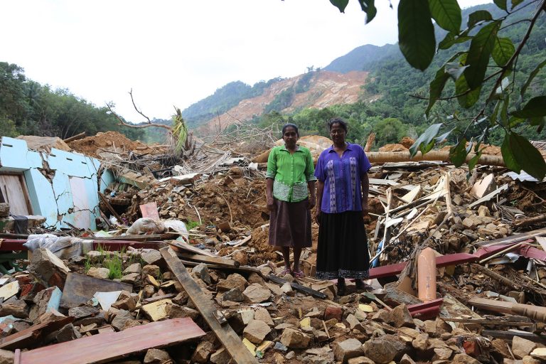 Destruction in Sri Lanka 2016
