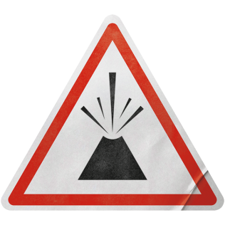 Volcano Danger Sign