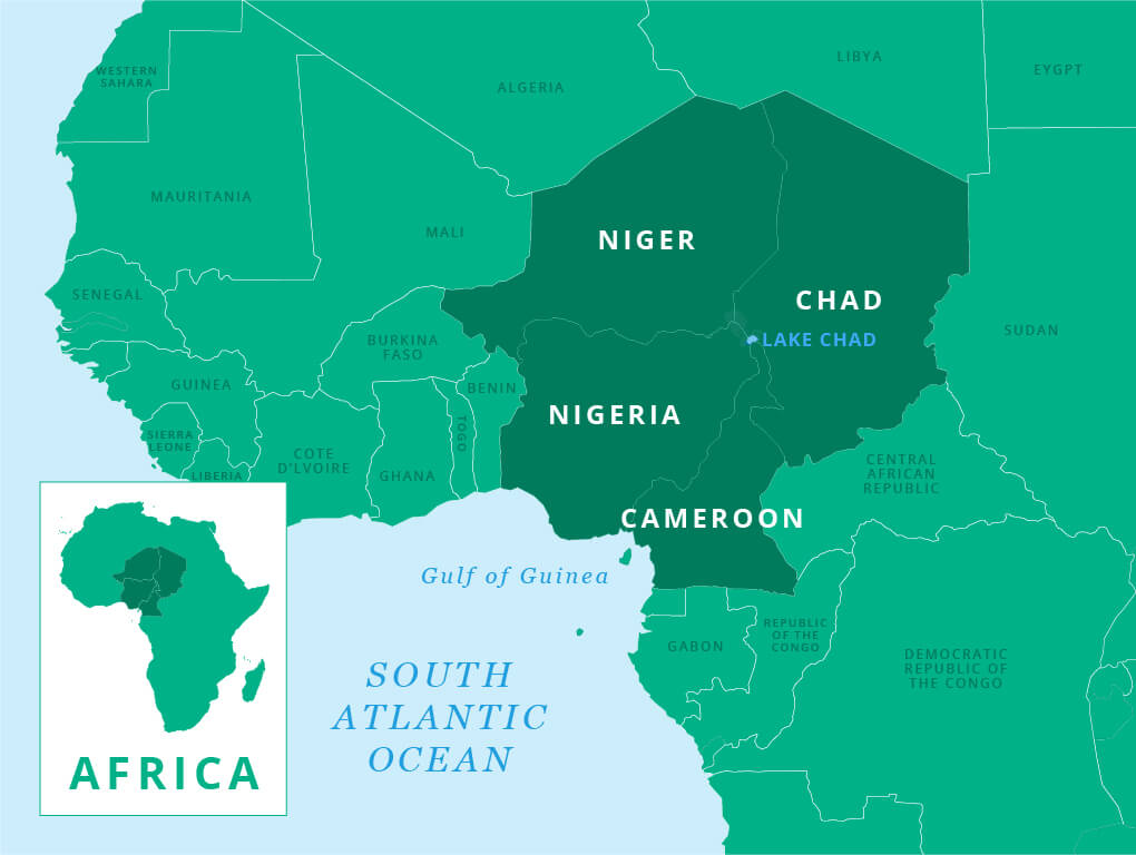 Lake Chad Map West Africa