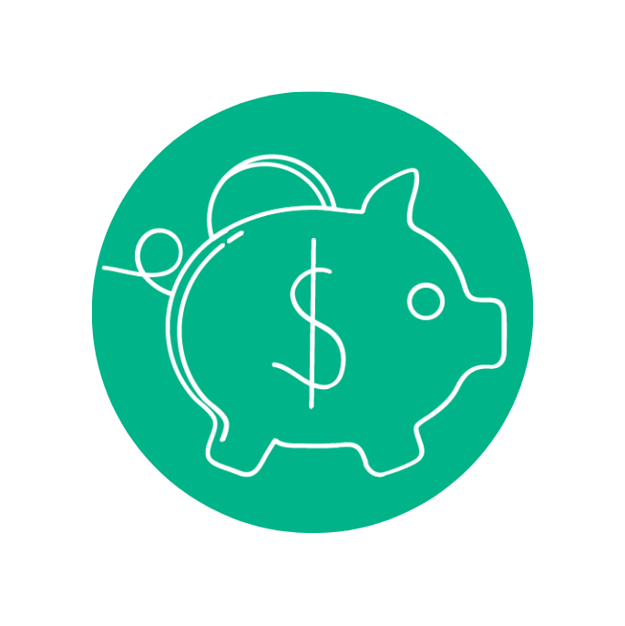 piggy bank green