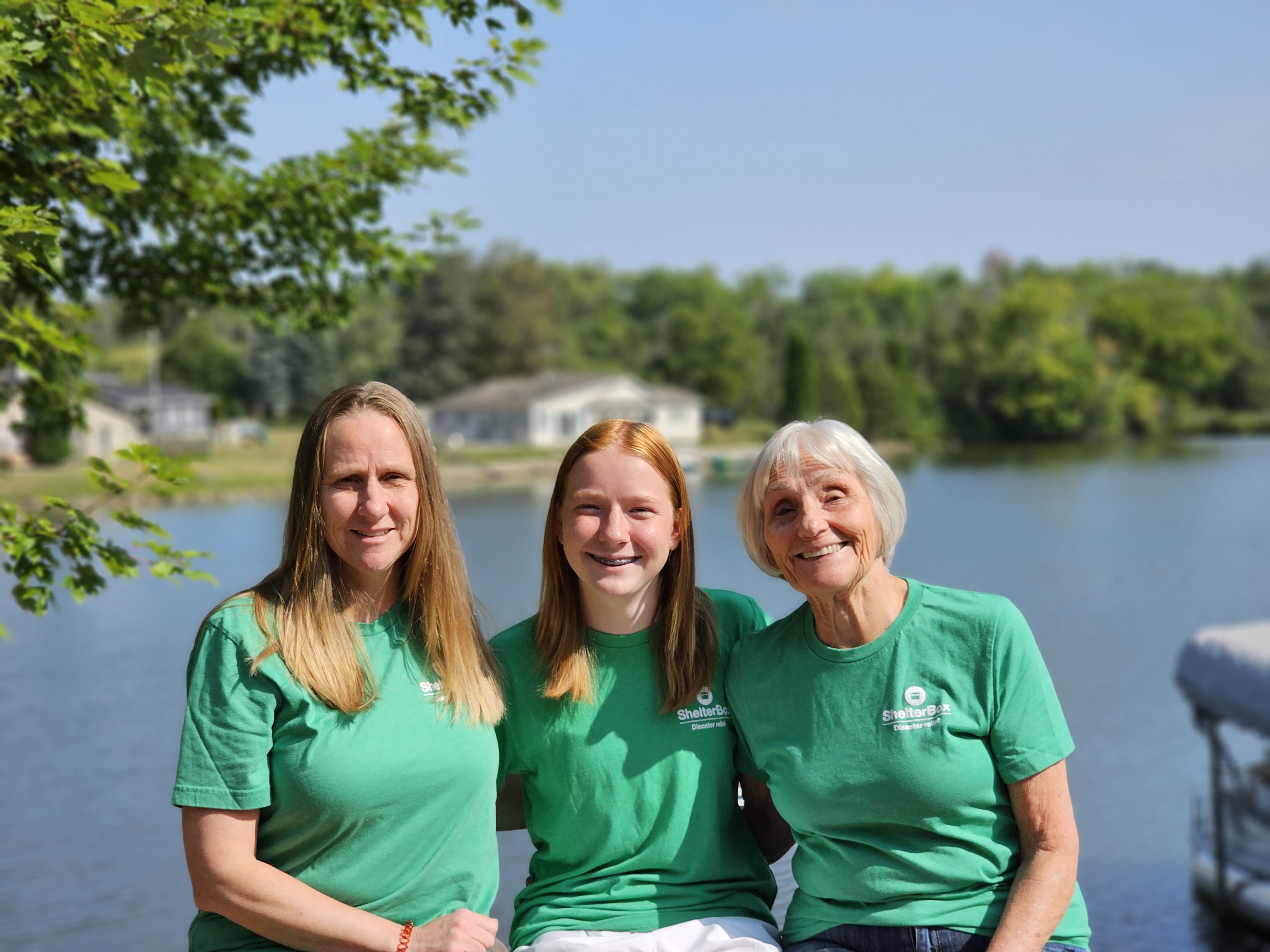 Frances Wargolet, 77, Katrina Wargolet Kyne, 49, and Sophie Kyne, 13, pose for a photo.